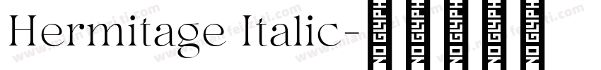 Hermitage Italic字体转换